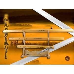   Zatoichi Sword Set Shirasaya Samurai Katana Sword: Sports & Outdoors