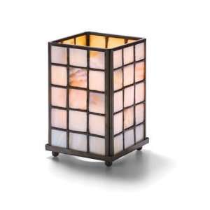  Panel Lamp, Square, Mother of Pearl