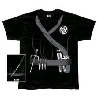  Ninja Assassin Costume T Shirt: Clothing