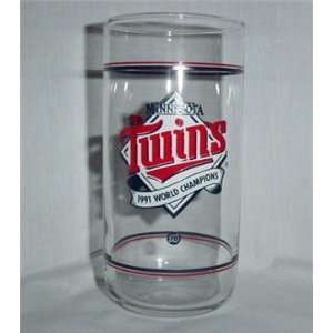  1991 World Series Champions Minnesota Twins Glass: Kitchen 
