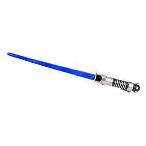   Wars The Clone Wars Blue Basic Lightsaber with Black & Grey Handle