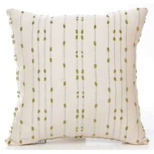  Jumpin Jive White Pillow with Green Dots Baby