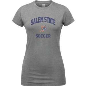 Salem State Vikings Sport Grey Womens Varsity Washed Soccer Arch T 