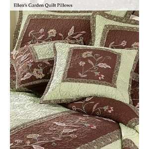 Ellens Garden Solid Center Cotton Pillow: Home & Kitchen