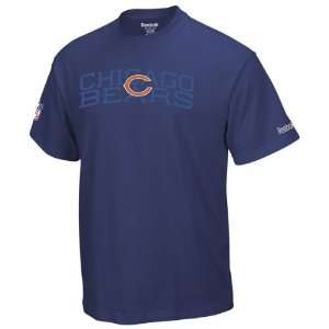  Chicago Bears Navy Sideline Foundation T Shirt: Sports 