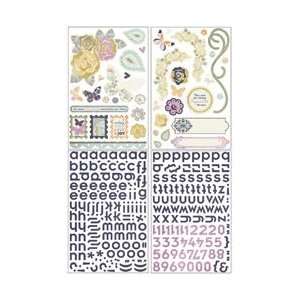  Plumeria Die Cut Chip Stickers 4 Sheets Shapes & Alphas; 2 Items/Order