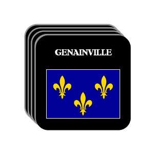  Ile de France   GENAINVILLE Set of 4 Mini Mousepad 