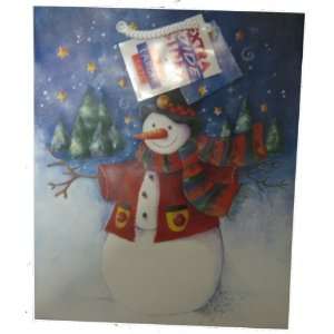  Christmas Gift Bag 783969SN 12deep X tra Wide Snowman 
