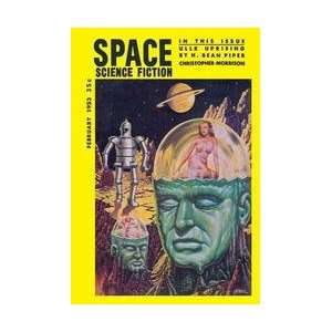  Space Science Fiction February 1853 28x42 Giclee on Canvas 