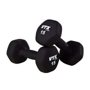  VTX 10 lbs. Black Textured Neoprene Dumbbell   Single (GTD 