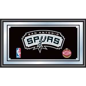    SAS   San Antonio Spurs NBA Framed Logo Mirror: Sports & Outdoors