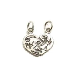  Mother/Daughter Heart Charm 