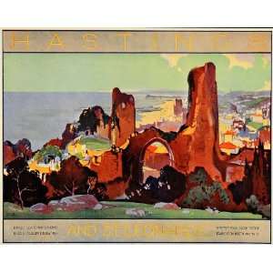  1933 Hastings St. Leonards Southern Railway Mini Poster 