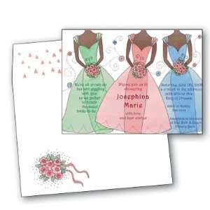 Wedding Shower Invitation with Coordinating Envelope   Package of 25
