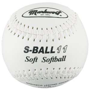  Markwort 11 Inch Soft and Light Softball (Dozen) Sports 