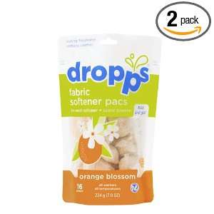 dropps Fabric Softener Pacs, Orange Blossom, 16 Count 