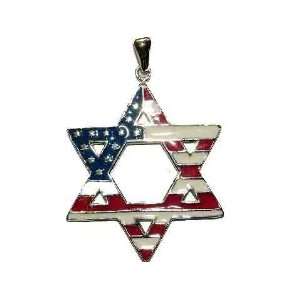   of David with American Flag and 12 Tribes of Israel.: Everything Else