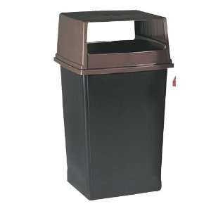   Brown Waste Container, 56 Gallon, High Traffic: Home Improvement