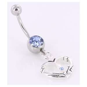  14g 12g 10g SINGLE GEM BELLY BUTTON NAVEL RING WITH CELTIC 