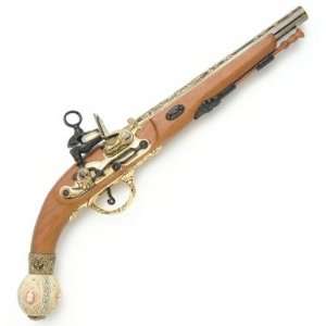  Spanish 17th Century Flintlock Pistol with Heavily 