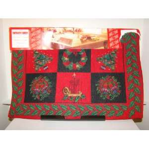  MULTI SCENE CHRISTMAS TAPESTRY PLACEMATS SET OF 4 