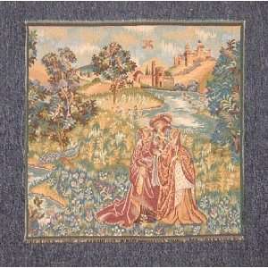  Italian Man and Woman Embracing Tapestry: Home & Kitchen