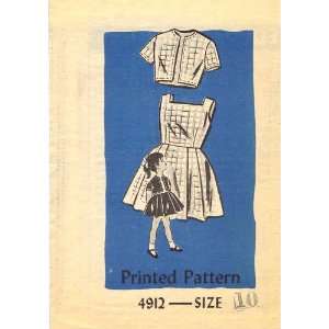   Sewing Pattern Girls Dress & Jacket Size 10: Arts, Crafts & Sewing