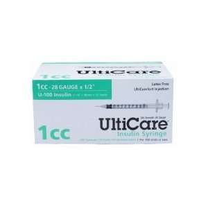   UltiCare Insulin Syringe   1cc, 28g x 1/2