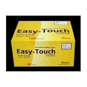  Easy Touch Insulin Grade 1cc x 31g x 5/16  1000 count 