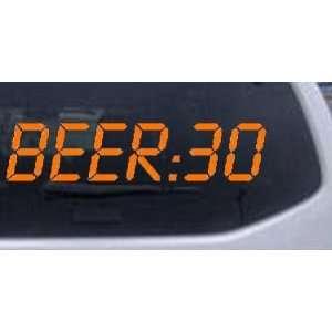 Beer 30 Funny Car Window Wall Laptop Decal Sticker    Orange 6in X 26 