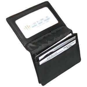  Texas Hold Ums Black Leather ID & Business Card Wallet 
