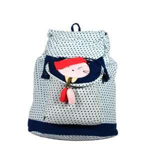   Doll] 100% Cotton Fabric Art School Backpack / Outdoor Backpack Baby