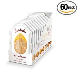 Justins Natural Honey Peanut Butter Squeeze Packs, 1.15 Ounce (Pack 