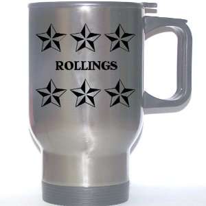  Personal Name Gift   ROLLINGS Stainless Steel Mug (black 