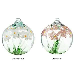   Hand Blown Glass Hanging Ornament OR BLOS 06 FR Patio, Lawn & Garden
