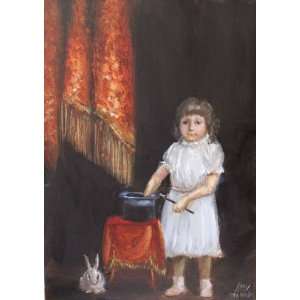   Girl by Listed Artist Violano Art Helping Animals: Home & Kitchen