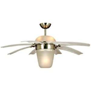  44 Monte Carlo Airlift Brushed Steel Ceiling Fan: Home 