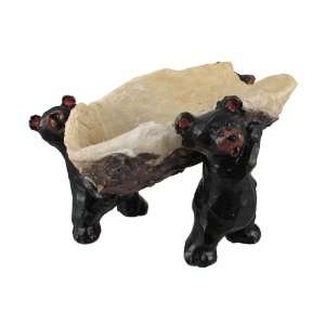  TEAMWORK Black Bear Cub Wine Bottle Holder: Kitchen 