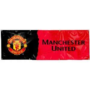  INTL Soccer Manchester United 2 By 6 Feet Vinyl Banner 