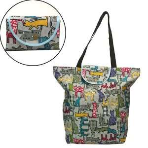 Cat Pattern Reusable Trendy Fashion shopping Tote Bag / Eco Shopping 