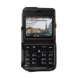  Technocel Fitted Leather Case for LG CB630   Black Cell 