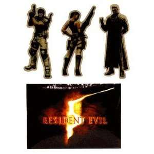  Resident Evil 5 Stickers 5 Inch Character Art Set of 4 