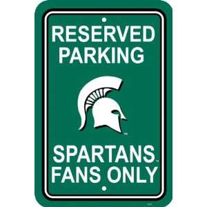  50239   Michigan State Spartans 12 X 18 Plastic Parking 