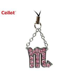   Phone Strap   Scorpio Zodiac Sign With Pink Stones: Everything Else