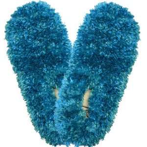 Bright Turquoise   Fuzzy Footies   Slippers Foot Coverings 