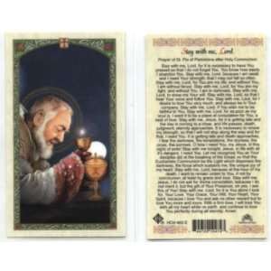  St. Pio of Pietrelcina   Stay with Me Holy Card (HC9 463E 