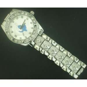   BABY PHAT SILVER WHITE FACE N BLUE LOGO HIP HOP WATCH 