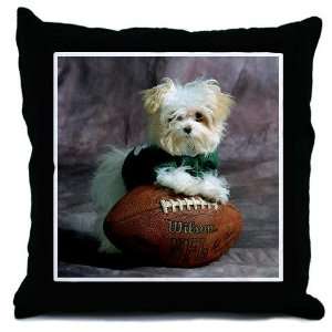  Cute Maltese Puppy Dog Funny Throw Pillow by  