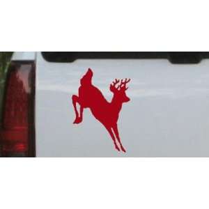 Red 26in X 18.4in    Deer shadow jumping (whole body) Hunting And 