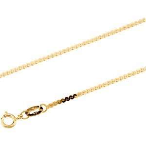    14K Yellow Gold Solid Serpentine Chain Bracelet   7 inches Jewelry